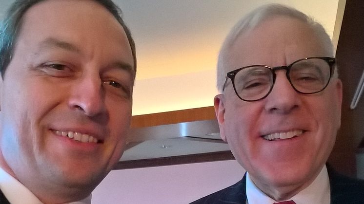 HBM's Mark Laudi meets Carlyle Group's David M. Rubenstein