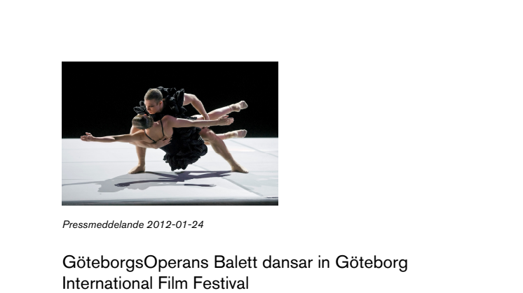 GöteborgsOperans Balett dansar in Göteborg International Film Festival