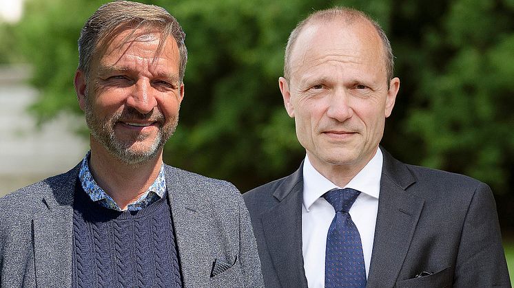 Johan Lilja, generalsekreterare ICLD och Morten Kjaerum, chef på Raoul Wallenberg Institutet. Fotokollage. Källa RWI och ICLD.