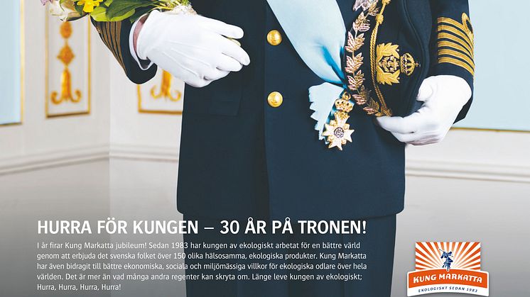 Carl XVI Gustafs tronjubileum kapas av Kung Markatta