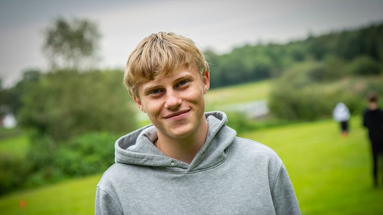 Thomas Kirkeby Junge er flyttet fra Billund til Hobro, for at spille fodbold og læse på Handelsgymnasiet