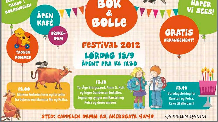Velkommen til Bok & bolle-festivalen 2012!