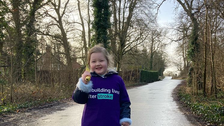 ​Barbridge four-year-old stroke survivor puts in the strides for the Stroke Association
