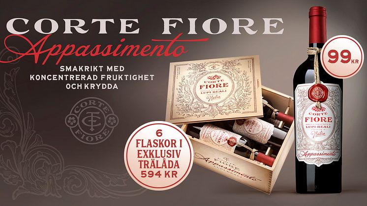 Nyhet! Corte Fiore Appassimento från Italien