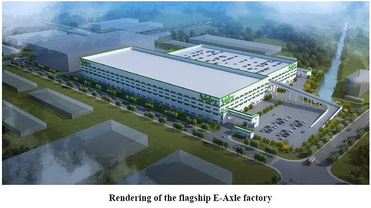 Rendering of the flagship E-Axle factory