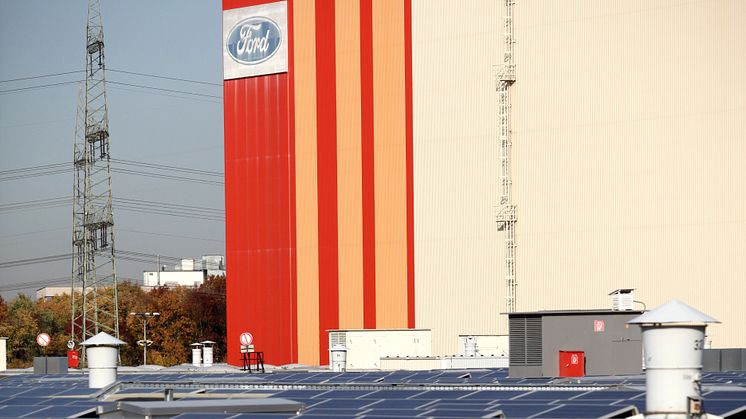 Solarpanels bei Ford in Köln
