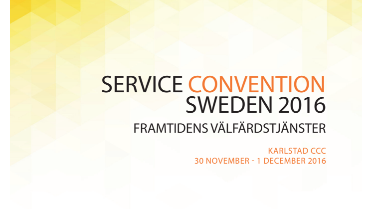 Service Convention Sweden 2016