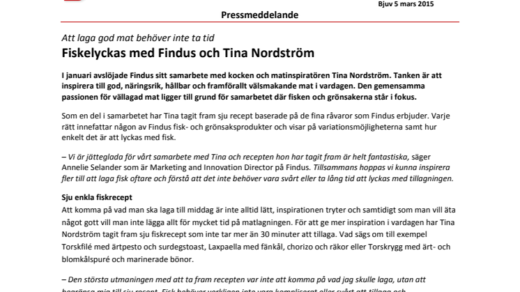 Fiskelyckas med Findus och Tina Nordström