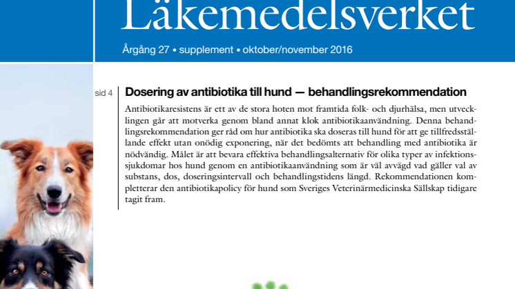 Information från Läkemedelsverket, supplement 2016