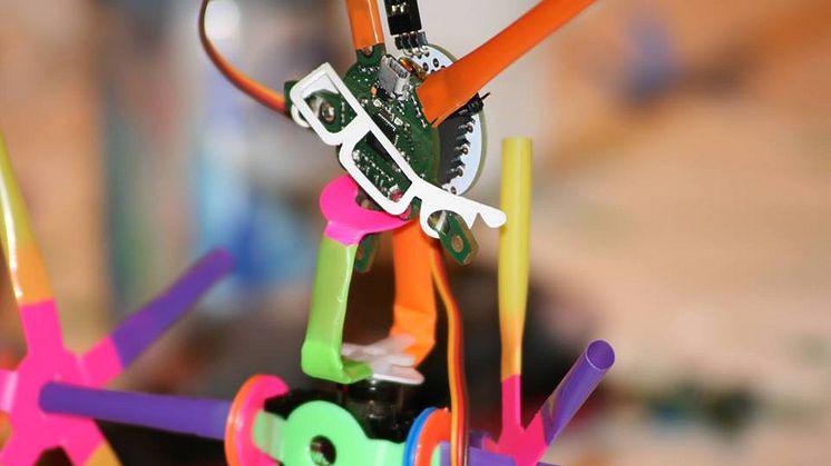 Maker-mingel efter seminariet med bl.a. Quirkbot  som är del av Vinnovaprojektet för digitalisering i skolan