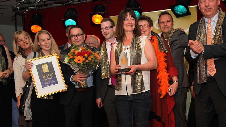 Kristianstad fick priset för Årets stadskärna 2014
