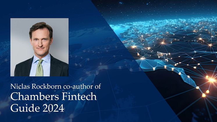 Niclas Rockborn co-author of Chambers Fintech Guide 2024