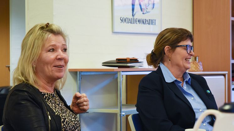 Mette Mdsen forhandlingssekretær 3F og Laila Rasmussen serviceleder i Forenede Service.jpg
