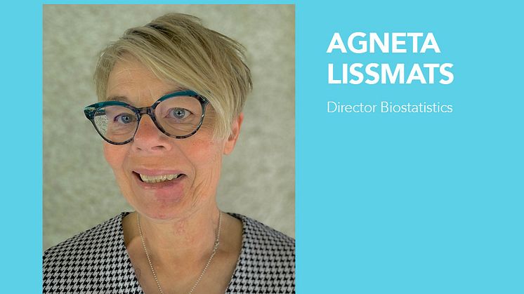 Agneta Lissmats, Senior Director Biostatistics på Scandinavian Biopharma