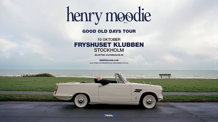 Henry Moodie till Fryshuset Klubben den 10 oktober!