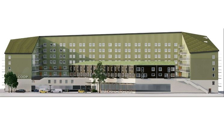 Ferdinand 9 i Spånga - kvarter med hyresrätter, vårdboende och Coopbutik