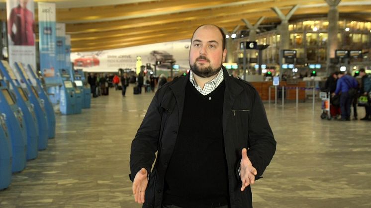 Vinner av Årets Nyhetsrom 2014: Oslo Lufthavn AS v/Joachim Wester Andersen og Lasse Andrè Vangstein
