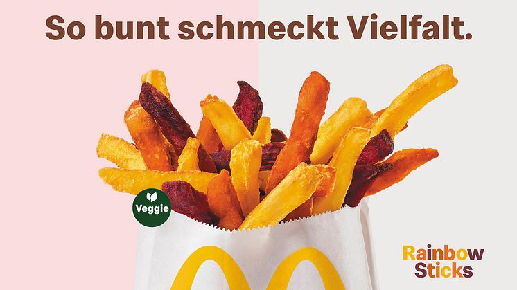 McDonald’s feiert die Vielfalt und startet mit den Rainbow Sticks bunt in den Pride Month