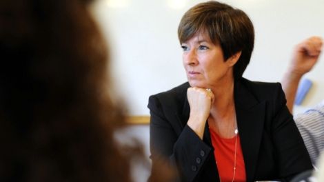 Mona Sahlin och Norges statsminister till Nordstan