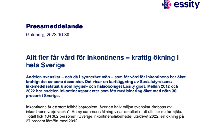 Allt fler får vård för inkontinens – kraftig ökning i hela Sverige  .pdf