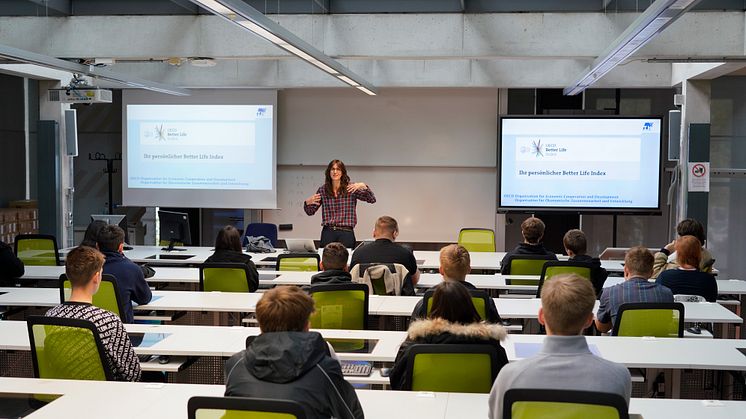 Beim 5. Fachtag Wirtschaft & Verwaltung der TH Wildau konnten Schülerinnen und Schüler ab der 10. Klasse wieder spannenden Vorlesungen und Workshops folgen. (Bild: TH Wildau)