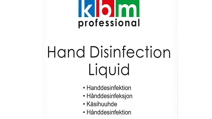 Handdesinfektion, flytande, 1 liter, KBM Professional