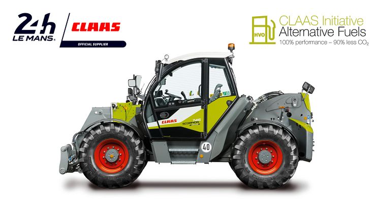 SCORPION telehandlers from CLAAS help racing getting more sustainable