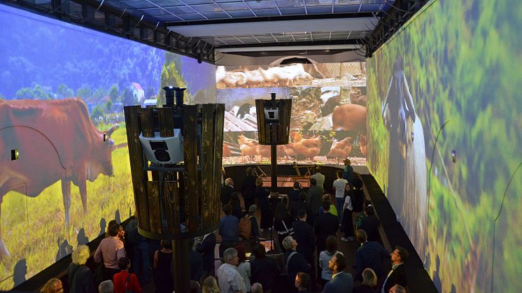 Blick in den multimedialen Erlebnisraum im Entdeckerhaus Arche im Zoo Leipzig - Foto: Carolin Winter