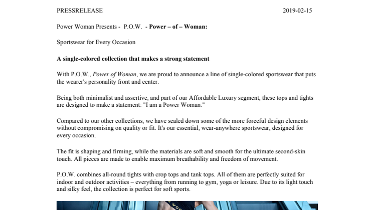 Power Woman Presents - P.O.W. - Power – of – Woman