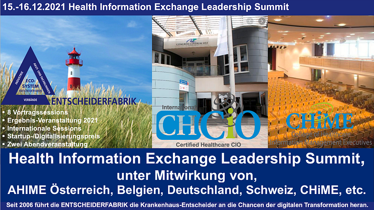 15.-16.12.2021 Health Information Leadership Summit auf Sylt
