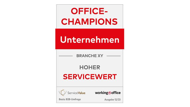 Auszeichnungen für servicestarke Office-Dienstleister 