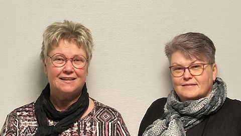Irene och Jane är seniora mentorer i Laholms kommun och hjälper nya in i yrket inom äldreomsorgen