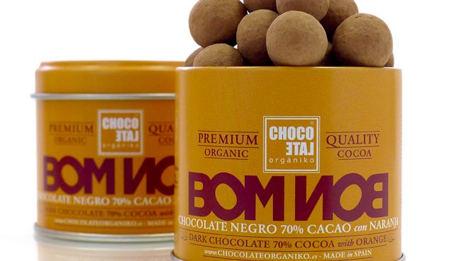 ChocoLate Organiko Bonbons Dark Chocolate Orange