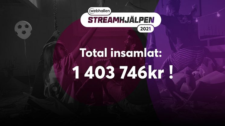 Streamhjälpen: 1,4 miljoner insamlat