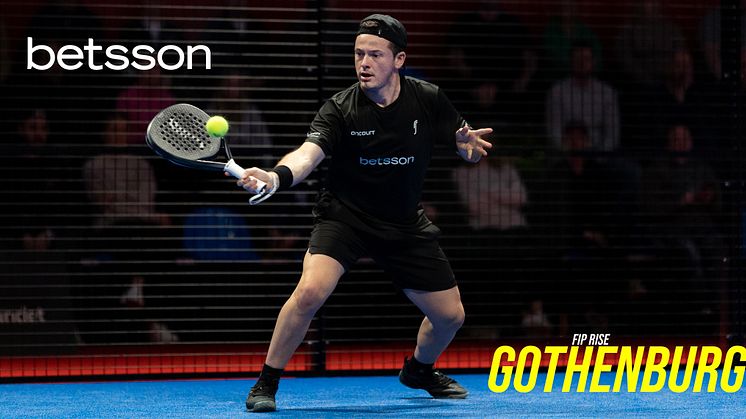 Betsson ny huvudpartner till Sveriges första FIP-turnering i padel