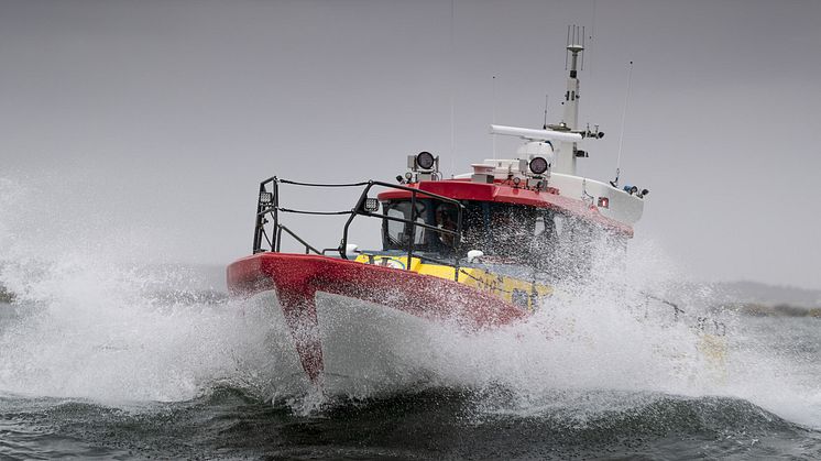 Den nya sjöräddningsbåten Rescue Eric D. Nilsson är på väg till Gotland