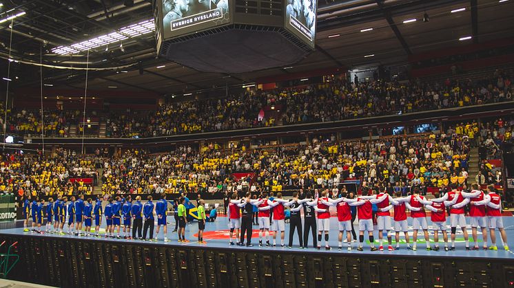 Senast det var handbollslandskamp i Saab arena var 2017 då Sverige besegrade Ryssland i EM-kvalet. Foto: Visit Linköping