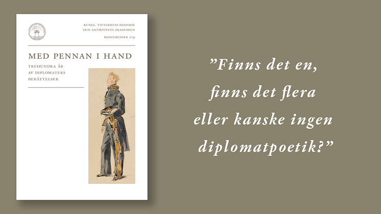 På omslaget till den nya antologin: Le Comte de Mornay var den förste franske ambassadören i Marocko och avslutade sin karriär som Frankrikes ambassadör i Sverige. Diplomaterna var kosmopoliter.