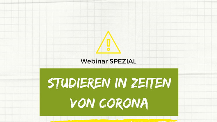 Webinar-Specials: Studieren in Zeiten von Corona