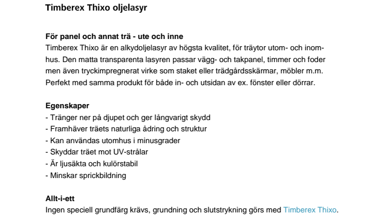 Timberex Thixo oljelasyr