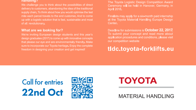Toyota Logistic Design Competition 2018
