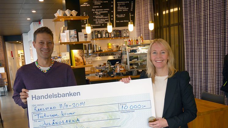 Honey gave SEK 10.000 to Julänglarna