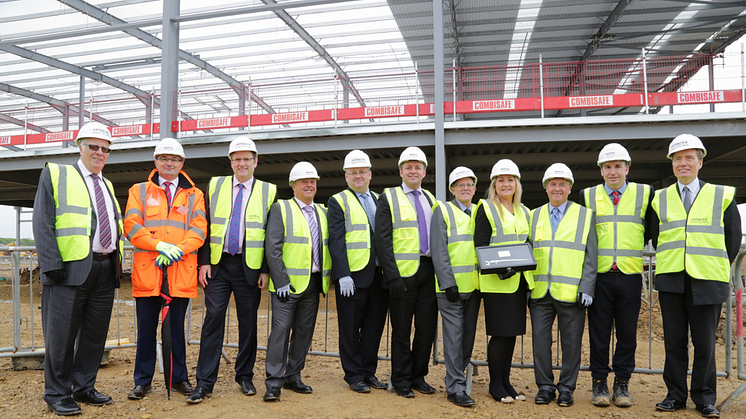 Landmark reached at Hitachi Rail Europe’s Newton Aycliffe factory as steel frame is erected