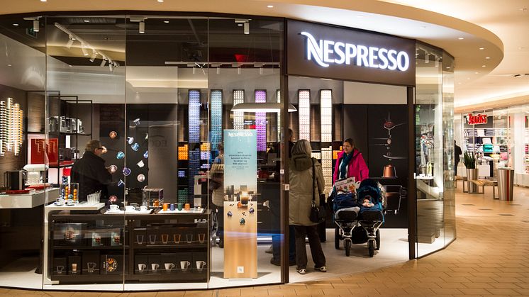 Mandag 4. april åpnet dørene til Nespresso sin nye pop-up Boutique på Ski Storsenter
