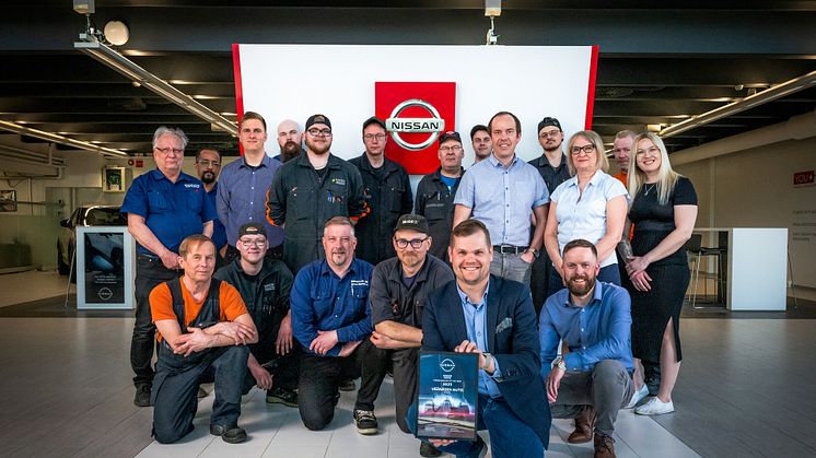 Suomen paras Nissan-jälleenmyyjä 2023 on Väänäsen Auto Kuopiosta.