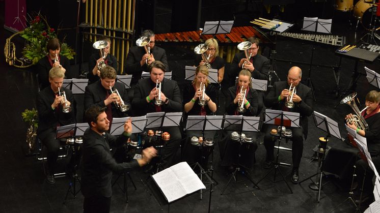 Jaren Hornmusikkforening og dirigent Florent Didier på H/O-mesterskapet i brass 2017