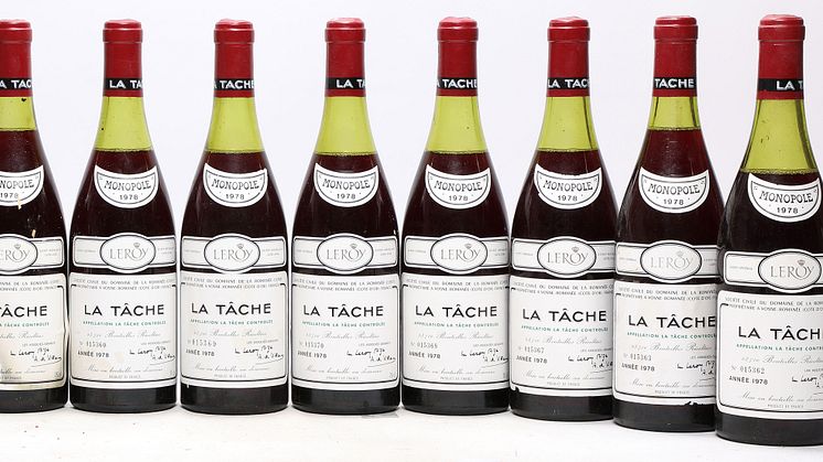12 flasker La Tache Grand Cru, Domaine de la Romanée Conti 1978