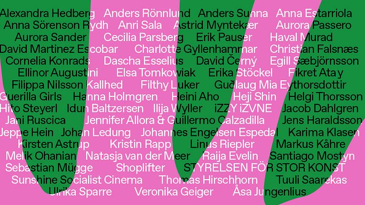 Artists announced for this year’s OpenART in Örebro