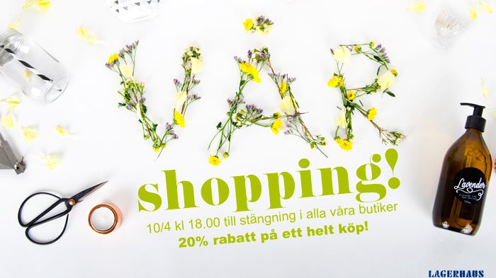 Kundkväll med vårshopping!