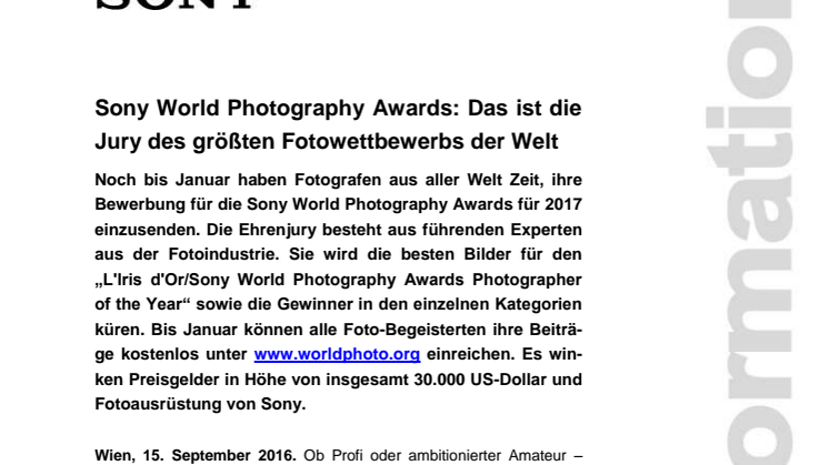 Sony World Photography Awards: Das ist die Jury des größten Fotowettbewerbs der Welt